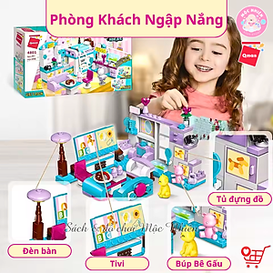 Đồ chơi lắp ráp, xếp hình Qman 4801 - Phòng của bé gái (194 mảnh ghép) - Dành cho bé từ 6 tuổi
