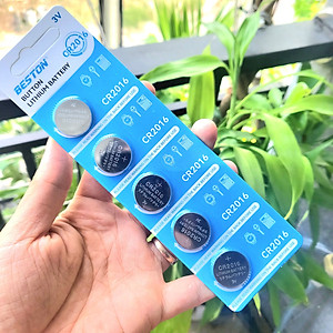 Pin nút Beston CR2032 CR2016 CR2025 CR1632 CR2450 - Vỉ 5 viên Pin 3V dùng cho điều khiển ô tô smarkey cmos