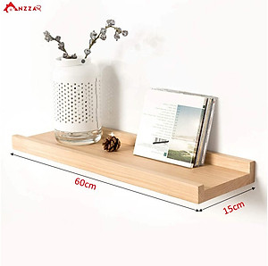 Kệ gỗ treo tường, kệ gỗ trang trí Anzzar nhiều kích thước