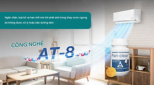 Viên nén thông tắc máy lạnh 1,5 tấn - Pan Clear màu vàng - Xử lý rong rêu, cặn bẩn - Hộp 10 viên
