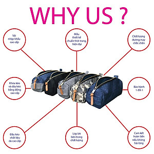 Hộp Đựng Bút Bằng Vải Đẹp Cao Cấp Đa Năng Giá Rẻ Dành Cho Học Sinh, Văn Phòng