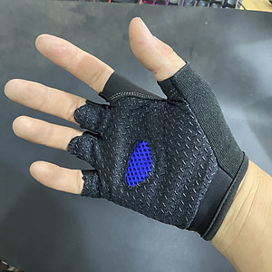 Găng tay xe đạp Kiotool tập gym tập thể dục thoáng khí nhám trống trơn