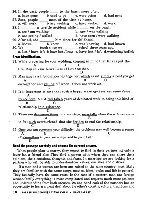 Sách Bài Tập Trắc Nghiệm Tiếng Anh 12 (Không Đáp Án)