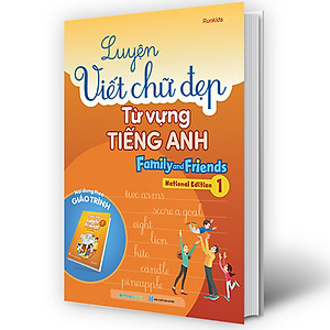 Sách Luyện viết chữ đẹp từ vựng Tiếng Anh Family and Friends - National Edition 1
