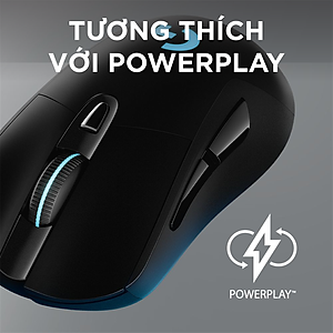 Chuột game không dây Lightspeed RGB Logitech G703 - Cảm biến Hero 25k, tương thích PowerPlay, nhẹ 95g+10g cân tùy chỉnh, pin 60h, PC/Mac - Hàng chính hãng