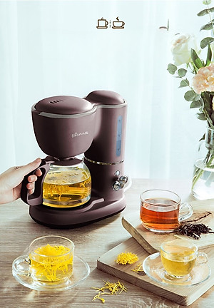 Máy Pha Cà Phê BEAR KFJ-A06Q1 Kiêm Pha Trà Công Suất 550 W - Hàng Nhập Khẩu