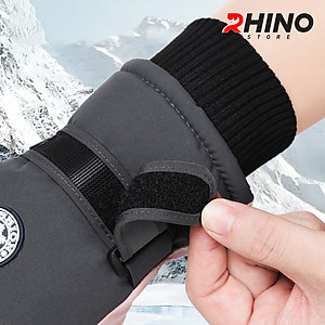 Găng tay, bao tay mùa đông lót lông cừu Rhino G701 giữ ấm, chống gió