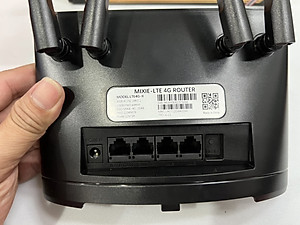 Phát wifi từ sim 4G MIXIE LTE4G hỗ trợ 32 user phát sóng cực xa - nguồn trực tiếp 12V (Đen) HÀNG NHẬP KHẨU