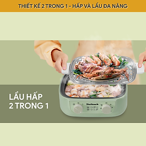 Nồi Hấp Đa Năng BlueStone MPB-7235 15 Lít 1500W - Hàng Chính Hãng