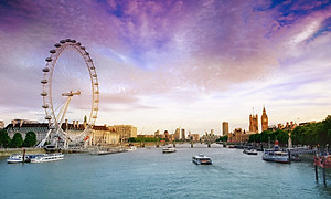 Bộ tranh xếp hình jigsaw puzzle cao cấp 1500 mảnh – London Eye (60x100cm)