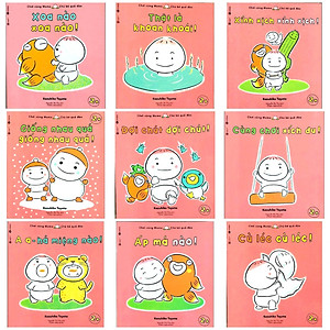 Ehon Nhật Bản nuôi dưỡng tâm hồn: Momo Chú Bé Quả Đào Chơi cùng Momo phát triển kỹ năng vận động và cảm xúc (Bộ 9Q - Phần 3) Tặng kèm poster An Toàn Cho Con Yêu Quy Tắc An Toàn 5 Ngón Tay