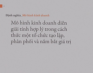 Sách Tạo Lập Mô Hình Kinh Doanh (Tái bản)