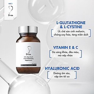 Viên uống sáng da glutathione D-na Whitening Supplement (60 Viên)