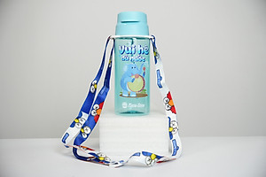 Bình nước cầm tay họa tiết thú cưng kèm dây đeo bình điều chỉnh độ dài, dung tích 500ml, in họa tiết thú cưng bắt mắt