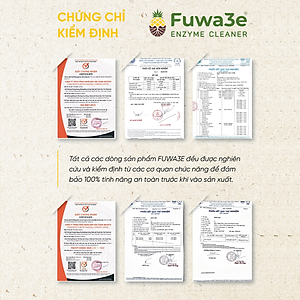 Nước rửa chén hữu cơ enzyme sinh học dứa Fuwa3e 3.8L 