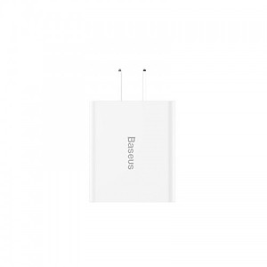 Củ sạc Baseus hỗ trợ sạc nhanh 2.1A sạc được 2 thiết bị cùng lúc tiết kiệm được 20-40% thời gian sạc - Hàng chính hãng