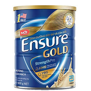 Thực phẩm dinh dưỡng y học Ensure Gold hương lúa mạch 800g/850g