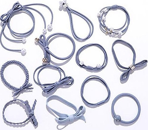 Hộp 12 Chun Buộc Tóc Hàn Quốc Sang Trọng