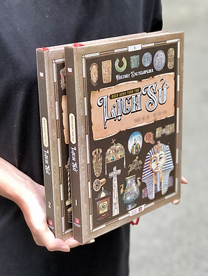 Sách Lịch Sử - Combo Bách Khoa Toàn Thư Lịch Sử (History Encyclopedia) Tập 1,Tập 2 - Á Châu Books - Tham Khảo Kiến Thức Lịch Sử Qua Từng Thời Kỳ ( Từ Thế Giới Cổ Đại Đến Thời Kỳ Hiện Đại )
