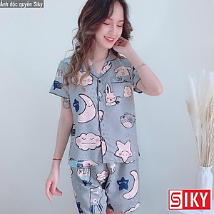 Bộ ngủ nữ pijama cộc tay dễ thương - BN06