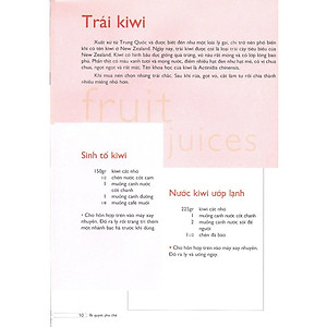 Sách Bí Quyết Pha Chế Sinh Tố & Nước ép Trái Cây (Tái Bản)