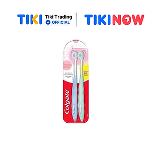 Bộ đôi bàn chải Colgate Cushion Clean công nghệ tạo bọt kem siêu mịn