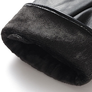 Găng tay nam đi xe máy mùa đông cảm ứng chống nước lót nỉ lông cực ấm - Thiết kế nam tính GTCD06