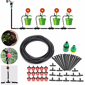 Bộ KIT Tưới Cây Nhỏ Giọt 8 Tia 30 Béc Vòi 25M Cao Cấp AZONE