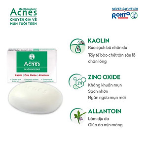 Xà phòng trị mụn lưng và rửa mặt Acnes Washing Bar 75g