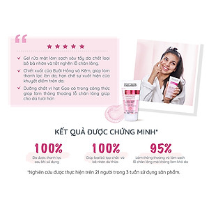 Gel rửa mặt kiêm tẩy tế bào chết tinh chất bưởi hồng danh cho da dầu mụn 150ml