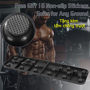 Dụng Cụ Hít Đất Cao Cấp Cải Tiến 22 Trong 1 - Nhiều Bài Tập Hơn Kèm Miếng Chống Trượt - Có Thể Tháo Rời Cất Gọn - Dụng Cụ Chống Đẩy 22in1 (20 lỗ) Chính Hãng dododios