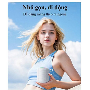 Loa Bluetooth Hoco HC30 Led RGB Bản Nâng Cấp Pin 1800mAh, Bluetooth V5.4, hỗ trợ thẻ nhớ TF, cắm USB phát nhạc - Hàng chính hãng