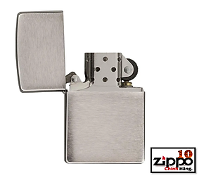 Bật lửa Zippo 200 (Zippo Brushed Chrome) - Chính Hãng 100%