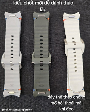 Dây đeo thể thao dành cho samsung galaxy watch4/5/6 bản sợi chỉ-Hàng Chính hãng