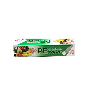 Màng bọc thực phẩm PE Ringo, An toàn, Dùng được trong tủ lạnh, lò vi sóng, có lưỡi cắt dạng trượt