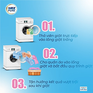 Hộp Viên Giặt Maxpure Hương Huyền Thoại 30v