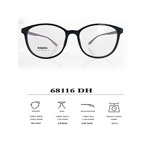 GỌNG KÍNH NHỰA TR90 SIEU NHẸ THỜI TRANG - 68116