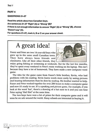 Key English Test 5 with Answers Reprint Edition - Cambridge