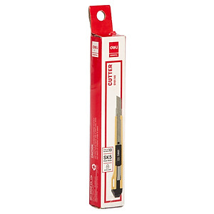 Dao rọc giấy, chất liệu lưỡi bằng hợp kim SK5 DELI - Combo 2 chiếc - WD10150