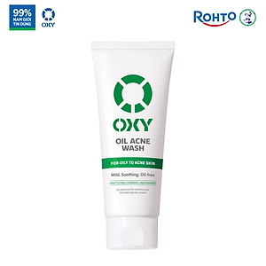 Sữa rửa mặt cho nam Oxy sạch dịu nhẹ, kiềm dầu dạng kem Oxy Oil Acne Wash 100g