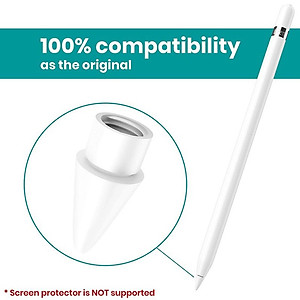 Đầu ngòi thay thế cho bút Apple Pencil 1/ Pencil 2/ Pencil Pro - Dùng như ngòi gốc Apple pencil tips_ Hàng Chính Hãng