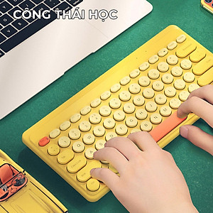 Bàn phím không dây HXSJ K610 VIP Bluetooth giảm ồn, gọn nhẹ dễ mang đi, phù hợp PC/ Laptop/ Điện thoại/Máy tính bảng- Hàng chính hãng