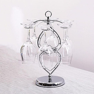 Giá Treo Ly Uống Rượu Vang Cao Cấp Inox 304 Bền Đẹp Để Bàn Trong Gia Đình Mã KT05