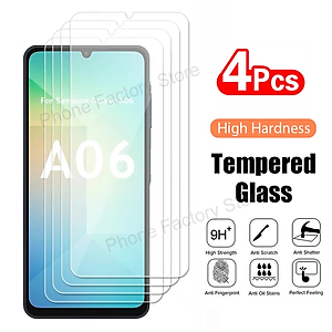 Kính cường lực dành cho Samsung Galaxy A06 Tempered Glass 9h trong suốt, chống vỡ, chống xước,dán màn hình cao cấp - Hàng chính hãng