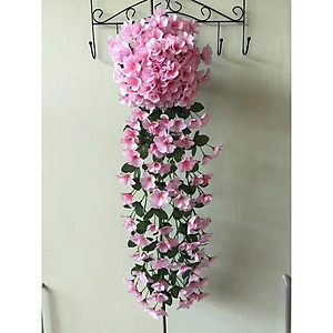 Chùm hoa giả treo tường, hoa thủy tiên giả trang trí ban công, lớp học, nhà hàng phong cách tự nhiên
