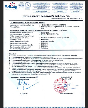 Trà Thảo Mộc KingTea 500g Hỗ Trợ Đau Dạ Dày, Ổn Định Huyết Áp, Hạ Men Gan , Mỡ Máu Và Ngăn Ngừa Ung Thư Giúp Ngủ Ngon