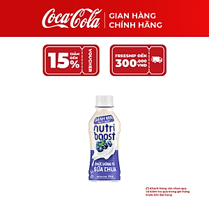 [SALE 25.11] Lốc 24 Chai Thức Uống Từ Sữa Chua Nutriboost Vị Việt Quất 170ml – Ngon Bổ, Tươi Mát, Chính Hãng