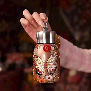 Bình Giữ Nhiệt Mini Con Công Sang Chảnh 300ml Lõi Inox Cao Cấp - Giữ Nhiệt Lâu, Dùng Đi Học Đi Làm - HÀNG CHÍNH HÃNG MINIIN