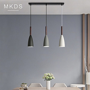 Đèn thả bàn ăn, phòng khách OSIAC 3 bóng ngang cao cấp kèm bóng LED chuyên dụng