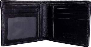 Ví Nam Da Cá Sấu Huy Hoàng HT2219 (12.5 x 10 cm) - Đen